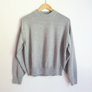 H&M Light Gray Mock Neck Sweater